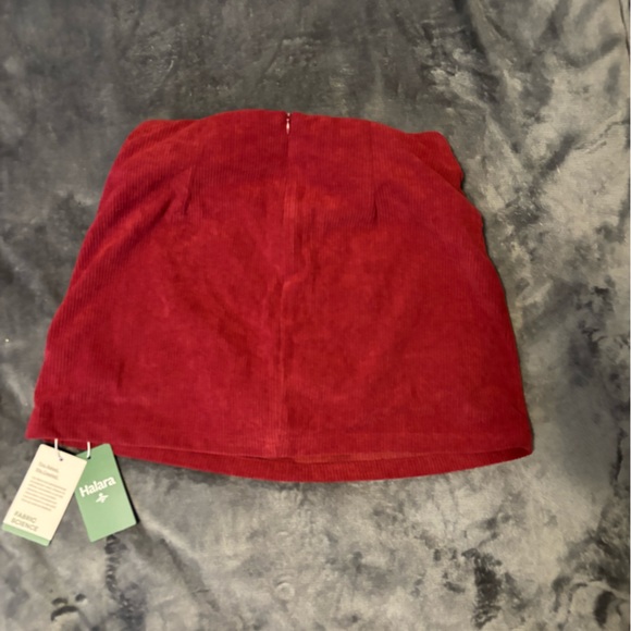 High Waisted Invisible Zipper 2-in-1 A Line Mini Corduroy Casual Skirt - Picture 7 of 8